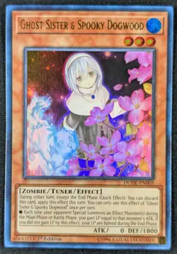 Ghost Sister Spooky Dogwood 1996 1st Edition Ultra Rare Yugioh DUDE-EN005 (NM) - Image 1