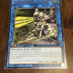 Yugioh Sky Striker Ace - Hayate OP10-EN002 Ultimate Rare EU Print - Image 1