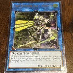 Yugioh Sky Striker Ace - Hayate OP10-EN002 Ultimate Rare EU Print - Image 2
