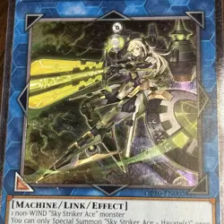 Yugioh Sky Striker Ace - Hayate OP10-EN002 Ultimate Rare EU Print - Image 4