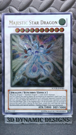 | Yugioh Majestic Star Dragon SOVR-EN040 Ultimate Rare Stardust Over LP/MP | - Image 1