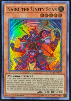 Kaiki the Unity Star 1996 1st Edition Ultra Rare Holo Yugioh BLRR-EN038 (NM) - Image 1