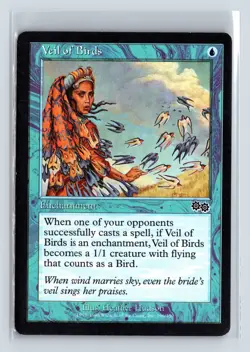 VEIL OF BIRDS - MTG Magic the Gathering Card - Urza's Saga - Common - Image 1