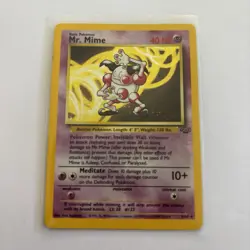 Mr. Mime 6/64 Pokemon Card Jungle Holo WOTC 1999 LP Rare - Image 1