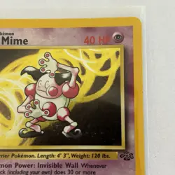 Mr. Mime 6/64 Pokemon Card Jungle Holo WOTC 1999 LP Rare - Image 4