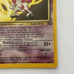 Mr. Mime 6/64 Pokemon Card Jungle Holo WOTC 1999 LP Rare - Image 5