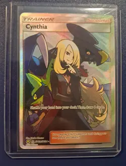 Cynthia SV82/SV94 Hidden Fates: Shiny Vault Holo 2019 Pokemon Hit Card CLEAN - Image 1