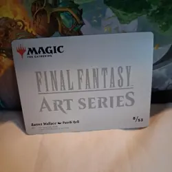 Barret Wallace - Art Series Gold Stamped - 8/53 - Final Fantasy MTG - Art Card - Image 3