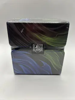 MTG Commander 100+ Card Custom Art Deck Box with Storage (White/Blue/Green) - Image 2