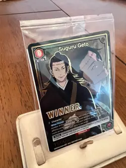 Union Arena Suguru Geto Alternate Art Winner Foil Card UEPR/JJK-3-037 English - Image 4