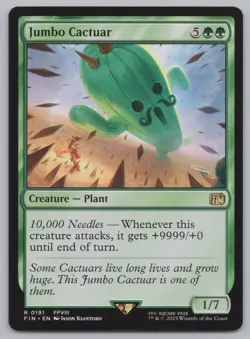 MTG - Final Fantasy - Jumbo Cactuar #191 -g596 - Image 1