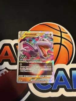 Aerodactyl Vstar 093/196 Lost Origin Holo Pokemon Card NM - Image 1