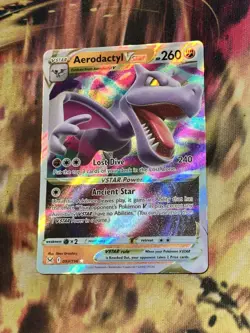 Aerodactyl Vstar 093/196 Lost Origin Holo Pokemon Card NM - Image 2