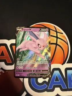Espeon V SWSH201 Black Star Promo Ultra Holo Pokemon Card - Image 1