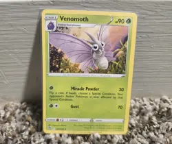 Venomoth 002/195 Non Holo Uncommon Silver Tempest Pokemon TCG Card - Image 1