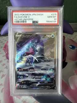 Suicune v 215/172 VSTAR Universe SAR 2022 Japanese Graded Card PSA GEM MT 10 - Image 1