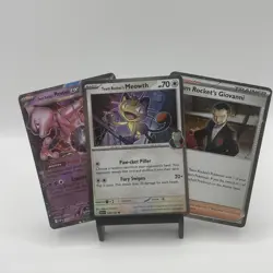 Pokemon Team Rocket's Mewtwo ex 205 Destined Rivals Promo Card Set Near Mint - Image 1