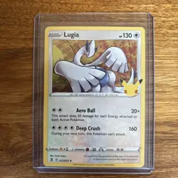Pokemon TCG Lugia Holo Rare Card 22/25 Celebrations - Image 1