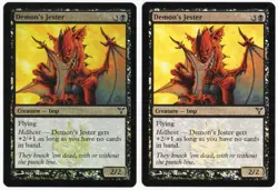 Demon's Jester x2 2x 2006 Dissension FOIL Black Common Creature MTG NM AZ1 - Image 1