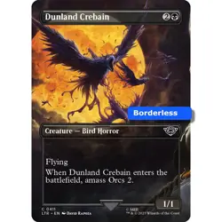 MTG Dunland Crebain Foundations Common Creature - Bird Horror NM - Image 1