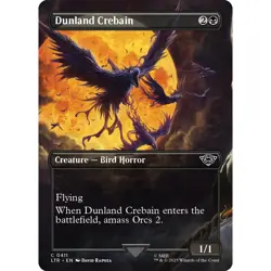 MTG Dunland Crebain Foundations Common Creature - Bird Horror NM - Image 2
