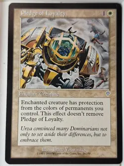 Pledge of Loyalty - Invasion - Magic the Gathering MTG Nice! - Image 1