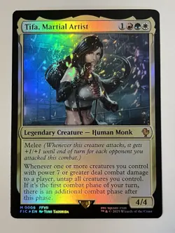 Tifa Martial Artist Commander Final Fantasy Foil MTG - Image 1