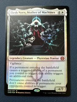 MTG Elesh Norn, Mother of Machines - Phyrexia: All Will Be One (ONE) NM Foil - Image 1