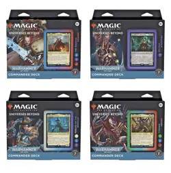 Universes Beyond Warhammer 40K 40,000 Commander Deck Case (Set of 4) MtG NIS - Image 1