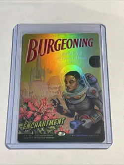 BURGEONING Foil Edge Of Eternities MTG Mythic Pack Fresh Magic - Image 1