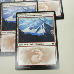 Lot of 11x Snow-Covered Mountain #283 - KHM Kaldheim Basic Land MTG Magic NM - Image 2