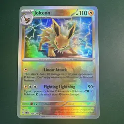 Jolteon Master Ball Holo Card 029/131 - Pokemon TCG Prismatic Evolutions - Image 1