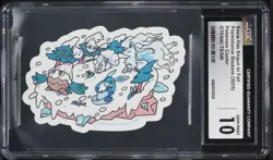 2025 Pokemon Japanese Center Promo Stickers Otenki Snow Has Begun To Fall CGC 10 - Image 1