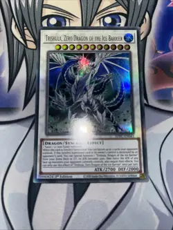 YUGIOH Trishula, Zero Dragon of the Ice Barrier SDFC-EN041 Ultra Rare - Image 1