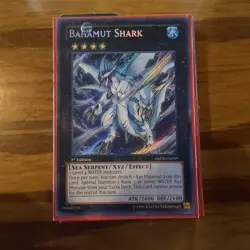 Yugioh Bahamut Shark Secret Rare 1st Edition ABYR-EN099 Near Mint. RARE SSP - Image 1