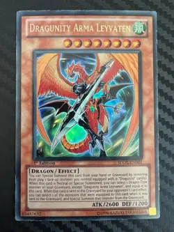 Yugioh Dragunity Arma Levyaten SDDL-EN001 Ultra Rare 1st Ed LP - Image 1