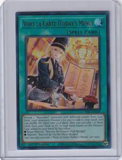 YuGiOh Wild Survivors Voici la Carte (Today's Menu) - Image 1