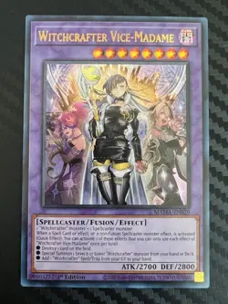 Yugioh Witchcrafter Vice-Madame MAMA-EN020 Ultra Rare 1st Edition NM - Image 1