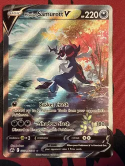 Hisuian Samurott V - GG51/GG70 - Pokemon Crown Zenith Galarian Gallery Card NM - Image 1