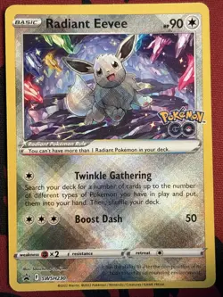 Radiant Eevee - SWSH230 - Pokemon Sword & Shield Promo Holo Rare Card NM - Image 1