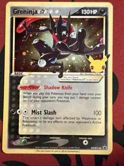 Greninja Gold Star - SWSH144 - Pokemon Sword & Shield Promo Holo Rare Card NM - Image 1