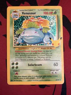 Venusaur - 15/102 - Pokemon Celebrations Classic Collection Holo Rare Card NM - Image 1