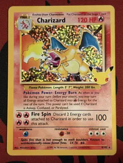 Charizard - 4/102 - Pokemon Celebrations Classic Collection Holo Rare Card NM - Image 1