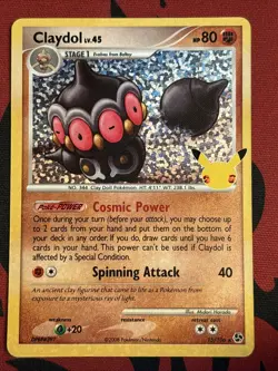Claydol - 15/106 - Pokemon Celebrations Classic Collection Holo Rare Card LP - Image 1