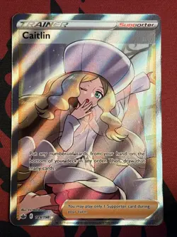 Caitlin - 189/198 - Pokemon Chilling Reign Sword & Shield Full Art Card NM - Image 1