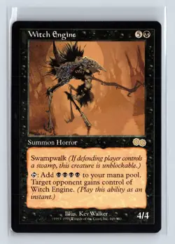 WITCH ENGINE - MTG Magic the Gathering Card - Urza's Saga - Rare - Image 1