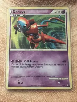 Deoxys 2/95 HGSS Call of Legends Holo Rare Pokemon Card Excellent Condition - Image 1