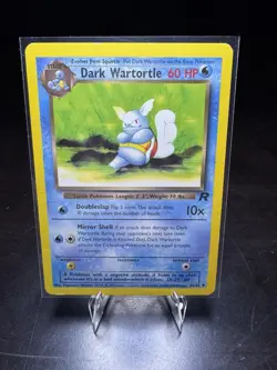 Dark Wartortle 46/82 - Team Rocket Pokemon TCG 2000 WOTC Vintage Card - Image 1