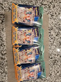Pokemon mini Pack 3 Packs 1 Ultra Rare 4 Foil Cards - Image 1