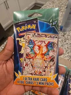 Pokemon mini Pack 3 Packs 1 Ultra Rare 4 Foil Cards - Image 3